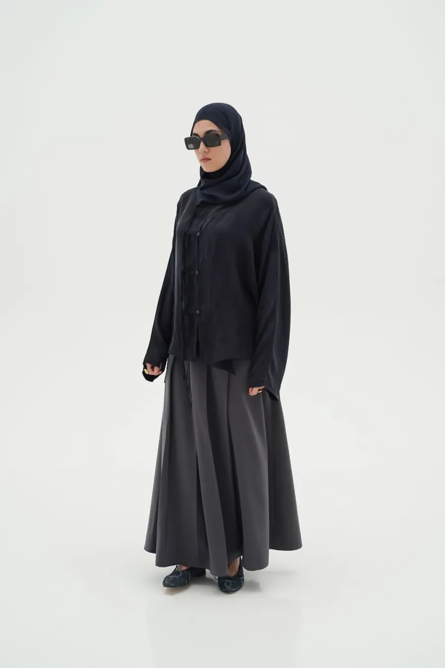 Professional abaya fashion photoshoot by Lumora Studio in UAE