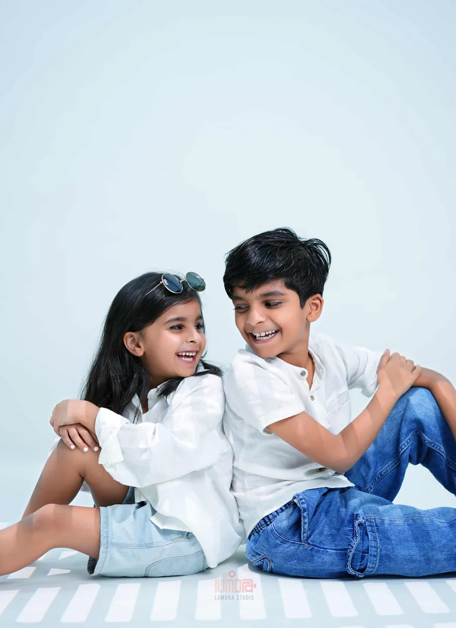 Every smile tells a beautiful story! Capture your little one's precious moments with professional kids photography at Lumora Studio. ❤️