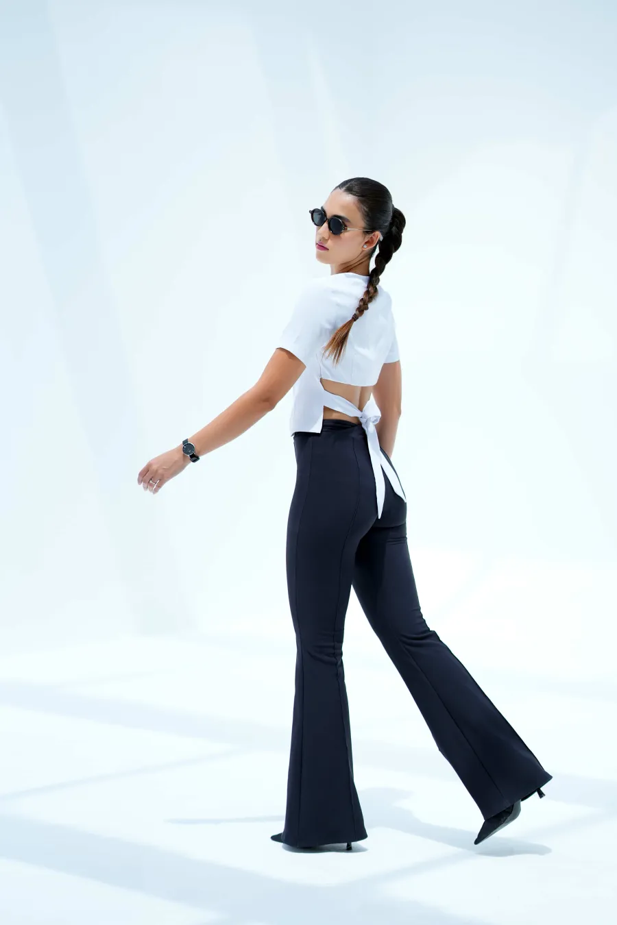 Professional model photography session by Lumora Studio in Ajman, UAE